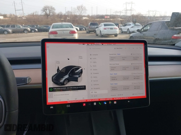 2023 Tesla Model Y Long Range with VIN 7SAYGAEEXPF612231, listed as a IAAI auction lot 41758243 with 32,924 mi miles and . Bid and sale history available at DreamBid. Image 19.
