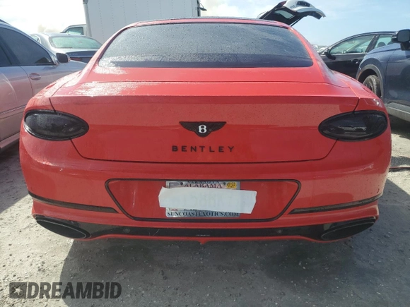 2020 Bentley Continental GT GT with VIN SCBCB2ZG8LC080737, listed as a Copart auction lot 76071834 with Not Provided miles and Non Repairable. Bid and sale history available at DreamBid. Image 6.