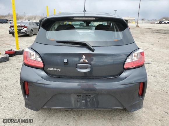2024 Mitsubishi Mirage ES with VIN ML32AUHJ4RH021705, listed as a Copart auction lot 50549055 with 8,786 mi miles and Non Repairable. Bid and sale history available at carsss.com. Image 6.