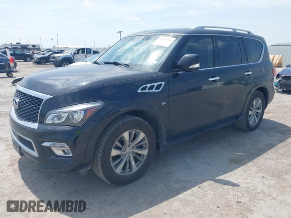 2016 Infiniti QX80 with VIN JN8AZ2NF6G9612118, listed as a IAAI auction lot 42051406 with 160,733 mi miles and . Bid and sale history available at DreamBid. Image 2.