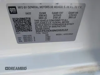 2022 Chevrolet Silverado 1500 Work Truck with VIN 3GCPAAEK6NG553122, listed as a IAAI auction lot 41804956 with 88,933 mi miles and . Bid and sale history available at DreamBid. Image 9.