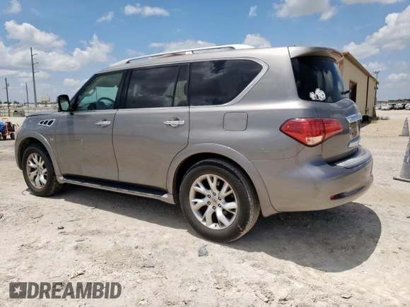 2014 Infiniti QX80 with VIN JN8AZ2NC4E9352482, listed as a Copart auction lot 63224725 with 161,655 mi miles and Clean title. Bid and sale history available at DreamBid. Image 2.