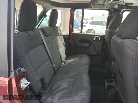 2022 Jeep Wrangler Unlimited Sport S with VIN 1C4HJXDG5NW120932, listed as a Copart auction lot 49704795 with 60,514 mi miles and Salvage Title. Bid and sale history available at DreamBid. Image 11.