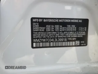 2020 MINI Countryman Cooper S with VIN WMZYW7C04L3L39918, listed as a Copart auction lot 70145374 with 31,523 mi miles and Salvage Title. Bid and sale history available at carsss.com. Image 14.