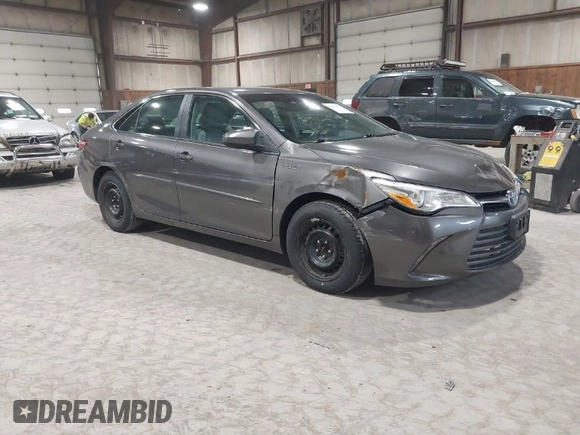 2017 Toyota Camry Hybrid LE with VIN 4T1BD1FK8HU203455, listed as a IAAI auction lot 41863977 with 56,858 mi miles. Bid and sale history available at carsss.com. Image 1.