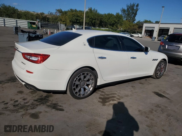 2014 Maserati Quattroporte GTS z VIN ZAM56PPA0E1082028, wystawiony jako Copart lot #44642825 z przebiegiem 36 299 mil mil oraz Szkoda całkowita • Salvage title. Historia ofert i sprzedaży dostępna na DreamBid. Obrazek 3.