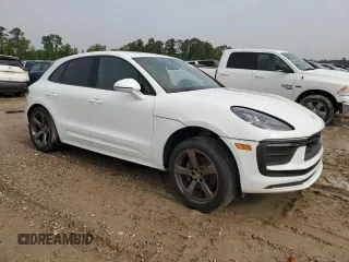 2025 Porsche Macan with VIN WP1AA2A50SLB02308, listed as a Copart auction lot 54607835 with 3,208 mi miles and Salvage title. Bid and sale history available at DreamBid. Image 4.