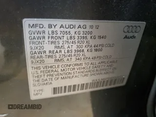 2013 Audi Q7 Premium Plus z VIN WA1LMAFE6DD007232, wystawiony jako Copart lot #44303825 z przebiegiem 167 418 mil mil oraz Szkoda całkowita • Salvage title. Historia ofert i sprzedaży dostępna na DreamBid. Obrazek 15.