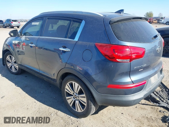 2015 Kia Sportage EX with VIN KNDPC3AC4F7709546, listed as a IAAI auction lot 40968676 with 129,743 mi miles and . Bid and sale history available at DreamBid. Image 3.
