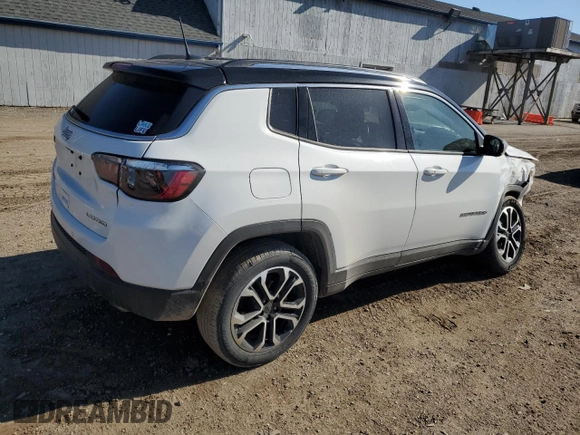 2022 Jeep Compass Limited с VIN 3C4NJDCB3NT132509, выставлен на аукционе Copart как лот 53799475 с пробегом 44 528 миль миль и На запчасти • Non repairable. История ставок и продаж доступна на DreamBid. Изображение 3.
