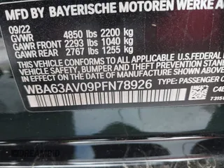2023 BMW 4 Series 430i z VIN WBA63AV09PFN78926, wystawiony jako IAAI lot #42098820 z przebiegiem Nie podano mil oraz . Historia ofert i sprzedaży dostępna na DreamBid. Obrazek 9.