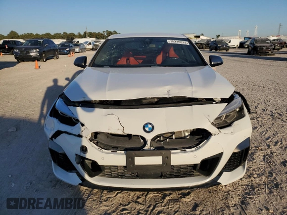2020 BMW 2 Series M235i xDrive with VIN WBA13AL05L7F36404, listed as a Copart auction lot 75210814 with 30,131 mi miles and Salvage Title. Bid and sale history available at carsss.com. Image 5.