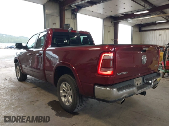 2019 Ram 1500 Laramie with VIN 1C6SRFDT0KN848897, listed as a IAAI auction lot 41993489 with 26,936 mi miles. Bid and sale history available at carsss.com. Image 3.