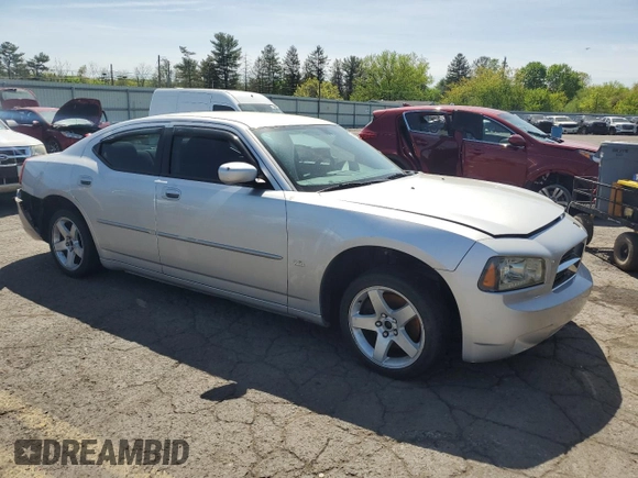 2010 Dodge Charger SXT with VIN 2B3CA3CV6AH201984, listed as a Copart auction lot 54737805 with Not Provided miles and Salvage Title. Bid and sale history available at carsss.com. Image 4.