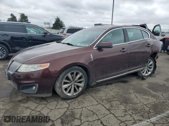 2010 Lincoln MKS with VIN 1LNHL9DR4AG605716, listed as a Copart auction lot 49903275 with 162,596 mi miles and Salvage Title. Bid and sale history available at DreamBid. Image 1.