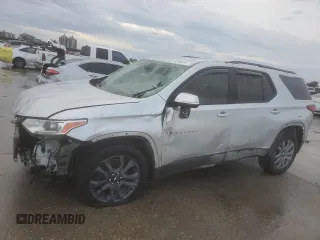 2018 Chevrolet Traverse RS with VIN 1GNERJKX4JJ158727, listed as a Copart auction lot 83440254 with 104,017 mi miles and Salvage Title. Bid and sale history available at carsss.com. Image 1.