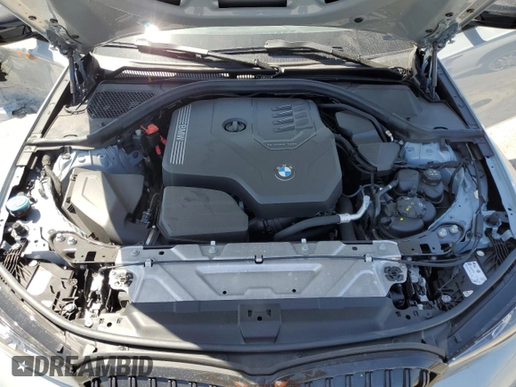 2023 BMW 3 Series 330i with VIN 3MW69FF00P8D52700, listed as a Copart auction lot 61629485 with 12,007 mi miles and Salvage title. Bid and sale history available at DreamBid. Image 11.