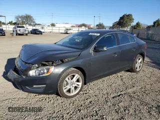 2015 Volvo S60 T5 Drive-E Premier Plus with VIN YV126MFC0F1313708, listed as a Copart auction lot 88606785 with 56,884 mi miles and Salvage Title. Bid and sale history available at carsss.com. Image 1.