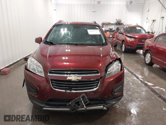 2016 Chevrolet Trax LT with VIN 3GNCJPSB4GL275165, listed as a IAAI auction lot 41883722 with 76,592 mi miles. Bid and sale history available at carsss.com. Image 12.