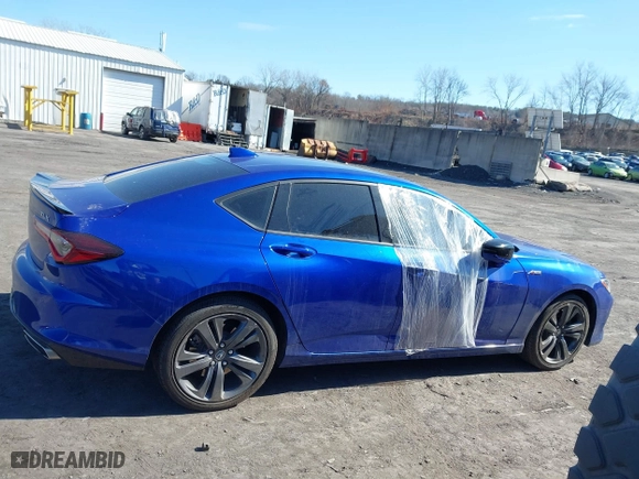 2022 Acura TLX w/A-Spec Package with VIN 19UUB5F54NA005992, listed as a IAAI auction lot 41709228 with 22,134 mi miles. Bid and sale history available at carsss.com. Image 12.