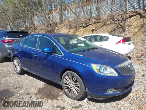 2014 Buick Verano with VIN 1G4PP5SK9E4135804, listed as a IAAI auction lot 42121881 with 106,800 mi miles. Bid and sale history available at carsss.com. Image 1.