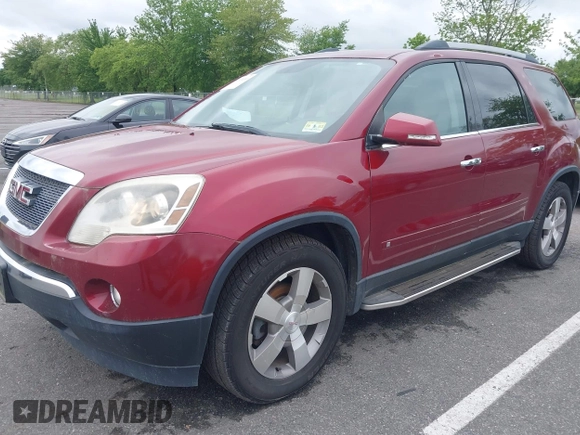 2010 GMC Acadia SLT1 with VIN 1GKLVMED6AJ177797, listed as a IAAI auction lot 42374060 with 104,323 mi miles and . Bid and sale history available at DreamBid. Image 2.