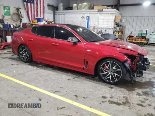 2018 Kia Stinger GT2 with VIN KNAE55LC7J6011762, listed as a Copart auction lot 51837305 with 63,897 mi miles and Salvage Title. Bid and sale history available at carsss.com. Image 4.
