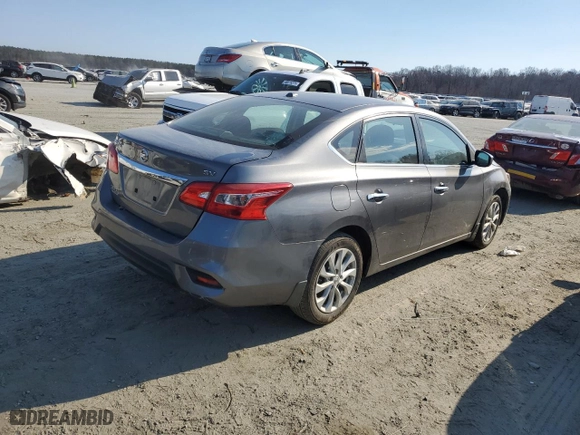 2019 Nissan Sentra SV with VIN 3N1AB7APXKY408472, listed as a Copart auction lot 46409415 with 42,492 mi miles and Salvage Title. Bid and sale history available at carsss.com. Image 3.