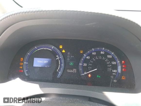 2010 Lexus HS with VIN JTHBB1BA9A2002350, listed as a IAAI auction lot 42072815 with 156,603 mi miles. Bid and sale history available at carsss.com. Image 7.
