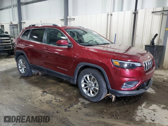 2021 Jeep Cherokee Latitude Lux with VIN 1C4PJMMXXMD225132, listed as a Copart auction lot 54226545 with 48,986 mi miles and Salvage title. Bid and sale history available at DreamBid. Image 4.