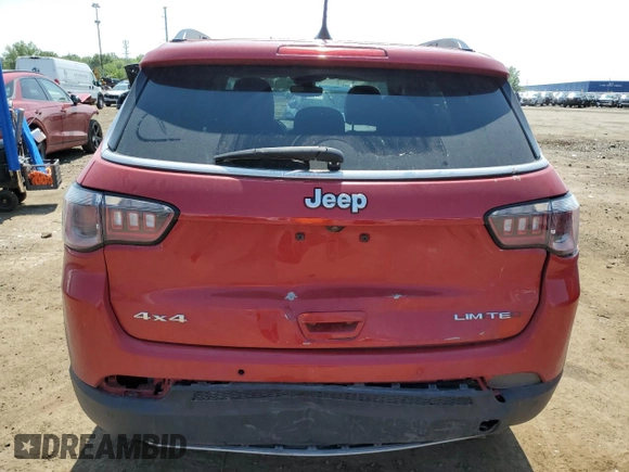 2021 Jeep Compass Limited z VIN 3C4NJDCB4MT519570, wystawiony jako Copart lot #59193815 z przebiegiem 109 799 mil mil oraz Czysty tytuł • Clean title. Historia ofert i sprzedaży dostępna na DreamBid. Obrazek 6.
