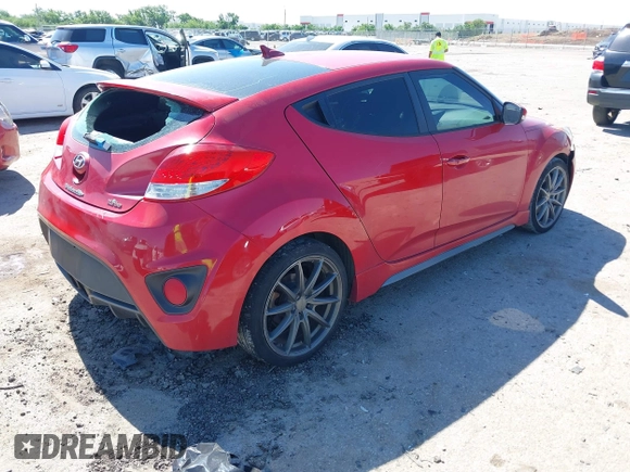 2016 Hyundai Veloster Turbo with VIN KMHTC6AE6GU294648, listed as a IAAI auction lot 42311378 with 94,552 mi miles and . Bid and sale history available at DreamBid. Image 4.