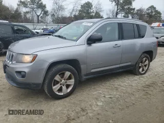 2016 Jeep Compass Sport with VIN 1C4NJDBB6GD557524, listed as a Copart auction lot 44436375 with 166,281 mi miles and Salvage Title. Bid and sale history available at carsss.com. Image 1.