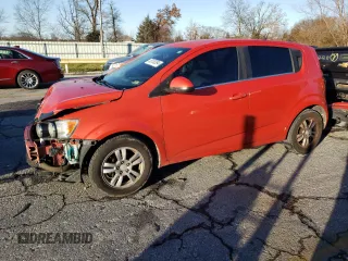 2013 Chevrolet Sonic LT with VIN 1G1JC6SB2D4228540, listed as a Copart auction lot 85100394 with 95,613 mi miles and Salvage Title. Bid and sale history available at carsss.com. Image 1.
