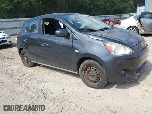 2015 Mitsubishi Mirage DE with VIN ML32A3HJ7FH002331, listed as a Copart auction lot 57827745 with 106,991 mi miles and Clean title. Bid and sale history available at DreamBid. Image 4.