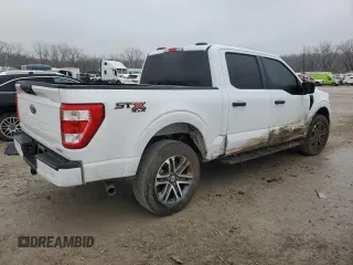 2023 Ford F-150 XL with VIN 1FTEW1EPXPKF33908, listed as a Copart auction lot 44173875 with 27,678 mi miles and Salvage Title. Bid and sale history available at carsss.com. Image 3.