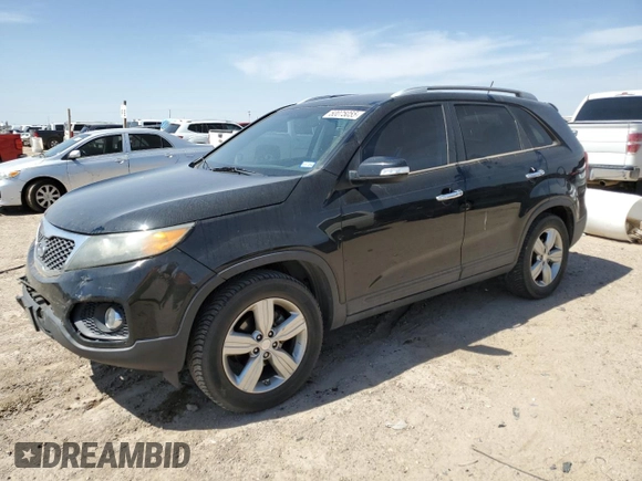 2013 Kia Sorento EX with VIN 5XYKU3A67DG362084, listed as a Copart auction lot 50075055 with 122,770 mi miles and Salvage Title. Bid and sale history available at DreamBid. Image 1.