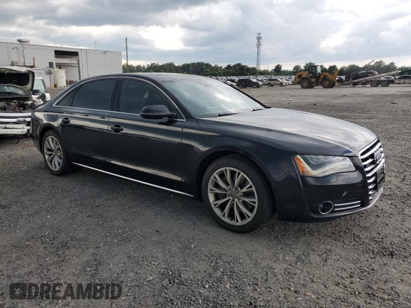 2013 Audi A8 3.0L z VIN WAURGAFD3DN029985, wystawiony jako Copart lot #60536355 z przebiegiem 198 176 mil mil oraz Czysty tytuł • Clean title. Historia ofert i sprzedaży dostępna na DreamBid. Obrazek 4.