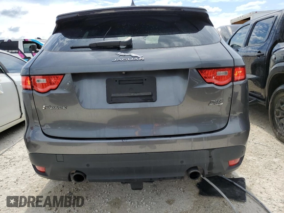 2019 Jaguar F-Pace 30t R-Sport with VIN SADCL2GX3KA613072, listed as a Copart auction lot 77254824 with 57,420 mi miles and Salvage title. Bid and sale history available at DreamBid. Image 6.