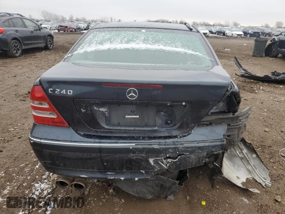 2003 Mercedes-Benz C 240 with VIN WDBRF61JX3A485129, listed as a Copart auction lot 85541754 with Not provided miles and Salvage title. Bid and sale history available at DreamBid. Image 6.