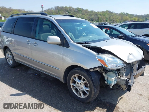 2005 Toyota Sienna XLE with VIN 5TDZA22CX5S238787, listed as a IAAI auction lot 42065394 with 293,652 mi miles and . Bid and sale history available at DreamBid. Image 1.