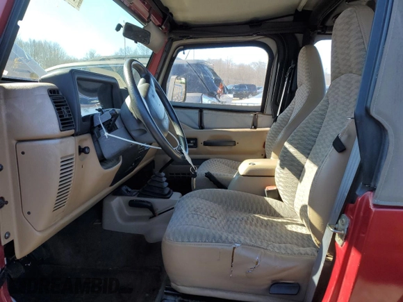 1999 Jeep Wrangler Sport with VIN 1J4FY19S0XP409124, listed as a Copart auction lot 46496615 with 166,834 mi miles and Clean Title. Bid and sale history available at carsss.com. Image 7.