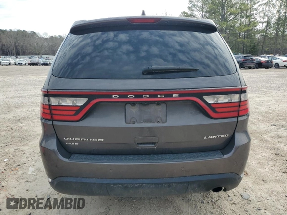 2016 Dodge Durango Limited with VIN 1C4RDJDG2GC331132, listed as a Copart auction lot 48737355 with 187,298 mi miles and Salvage Title. Bid and sale history available at DreamBid. Image 6.