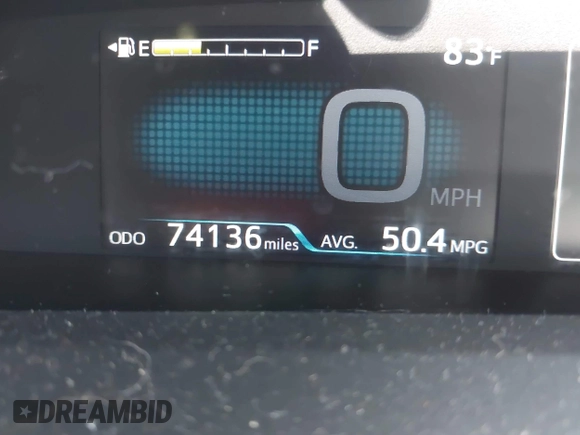 2016 Toyota Prius Four z VIN JTDKARFU7G3017018, wystawiony jako IAAI lot #42224376 z przebiegiem 74 136 mil mil oraz . Historia ofert i sprzedaży dostępna na DreamBid. Obrazek 16.