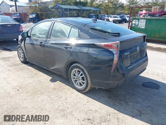 2016 Toyota Prius Four with VIN JTDKARFU4G3016330, listed as a IAAI auction lot 41661639 with 92,311 mi miles. Bid and sale history available at carsss.com. Image 3.