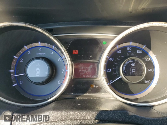 2011 Hyundai Sonata Limited with VIN 5NPEC4ACXBH117278, listed as a Copart auction lot 44442365 with 276,835 mi miles and Salvage Title. Bid and sale history available at DreamBid. Image 9.