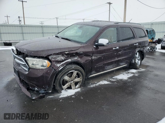 2012 Dodge Durango Citadel z VIN 1C4RDJEG8CC125970, wystawiony jako Copart lot #44002615 z przebiegiem 162 496 mil mil oraz Szkoda całkowita • Salvage title. Historia ofert i sprzedaży dostępna na DreamBid. Obrazek 1.
