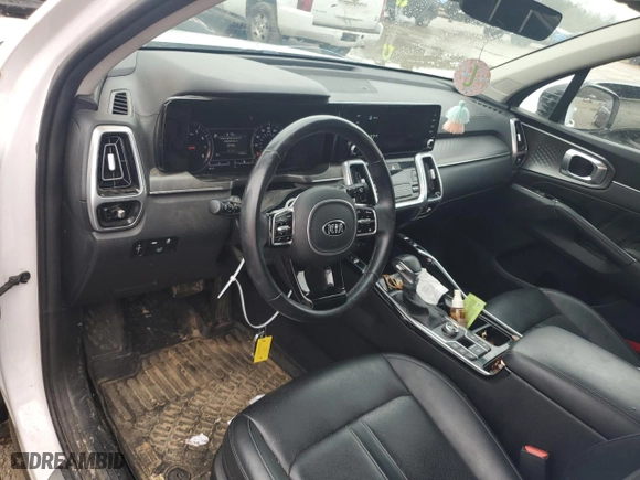 2021 Kia Sorento SX with VIN 5XYRK4LF5MG023668, listed as a Copart auction lot 42235035 with 124,356 mi miles and Salvage Title. Bid and sale history available at carsss.com. Image 8.