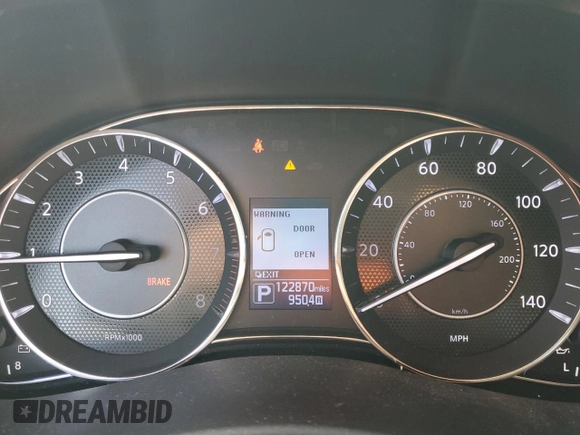 2018 Nissan Armada Platinum with VIN JN8AY2NE8J9732438, listed as a Copart auction lot 56233785 with 122,870 mi miles and Salvage title. Bid and sale history available at DreamBid. Image 9.