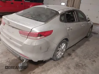 2018 Kia Optima S with VIN 5XXGT4L35JG263409, listed as a IAAI auction lot 41646396 with 97,793 mi miles. Bid and sale history available at carsss.com. Image 4.